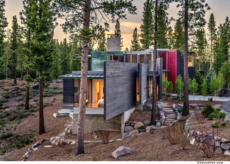 SlimLine 38 Finestre, SlimLine 38 Porte, ConceptWall 50 Facciate continue e Mosquito Sistemi complementari - Martis Camp situato in Truckee, CA, Stati Uniti d'America