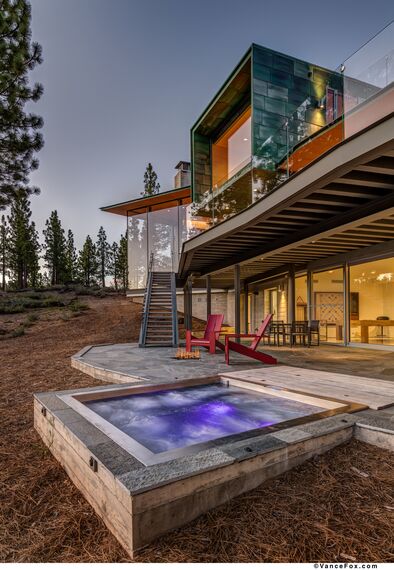 SlimLine 38 Finestre, SlimLine 38 Porte, ConceptWall 50 Facciate continue e Mosquito Sistemi complementari - Martis Camp situato in Truckee, CA, Stati Uniti d'America