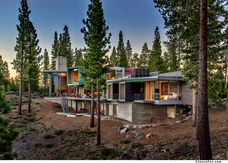 SlimLine 38 Finestre, SlimLine 38 Porte, ConceptWall 50 Facciate continue e Mosquito Sistemi complementari - Martis Camp situato in Truckee, CA, Stati Uniti d'America
