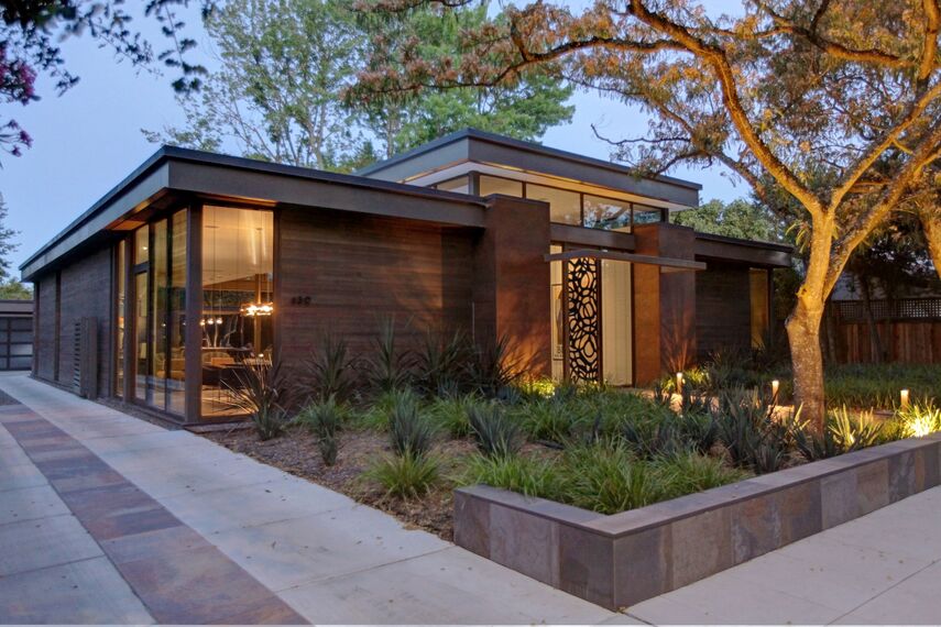 ConceptSystem 68 Finestre, ConceptFolding 77 Sistemi scorrevoli e ConceptSystem 68 Porte - Villa Modern Prairie House situato in Sonoma Wine Country, Stati Uniti d'America