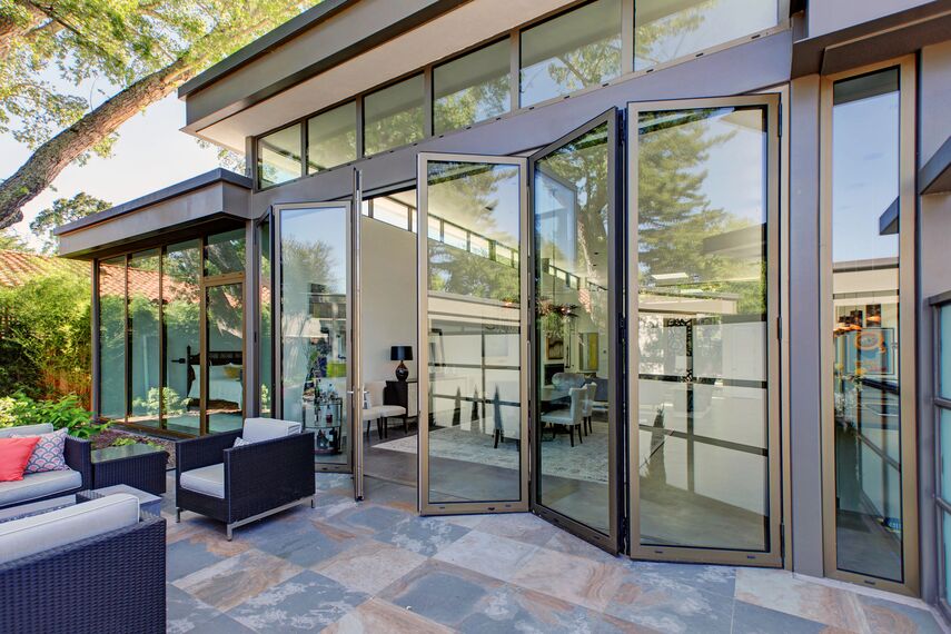 ConceptSystem 68 Finestre, ConceptFolding 77 Sistemi scorrevoli e ConceptSystem 68 Porte - Villa Modern Prairie House situato in Sonoma Wine Country, Stati Uniti d'America