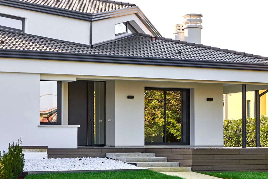 ConceptPatio 130 Sistemi scorrevoli, CS 86-HI (c) Sistemi annullati, SlimLine 38 Standard Finestre e SlimLine 38 Classic Finestre - Villa Villa Treviso situato in Treviso, Italia