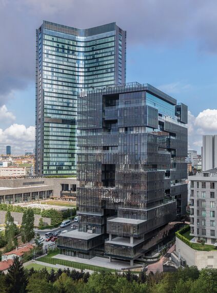 ConceptWall 60 Facciate continue, HiFinity Sistemi scorrevoli e ConceptSystem 68 Porte - Complesso di appartamenti Now Bomonti situato in Istanbul, Turchia