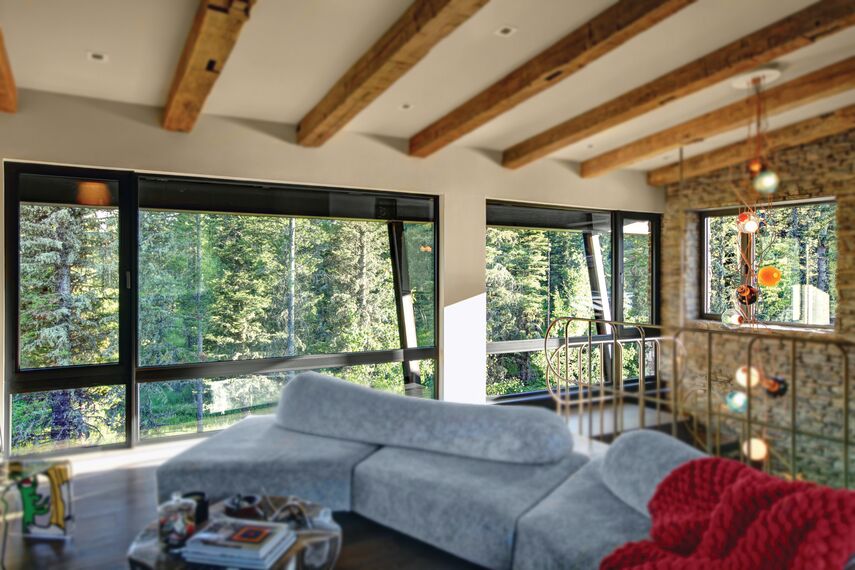 ConceptSystem 77 Finestre, ConceptSystem 77 Porte, HiFinity Sistemi scorrevoli e Purity Maniglie - Flying Star Residence situato in Bridger Canyon, Stati Uniti d'America