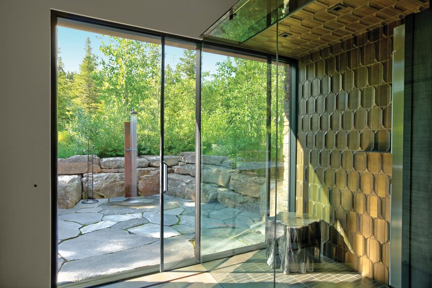 ConceptSystem 77 Finestre, ConceptSystem 77 Porte, HiFinity Sistemi scorrevoli e Purity Maniglie - Flying Star Residence situato in Bridger Canyon, Stati Uniti d'America