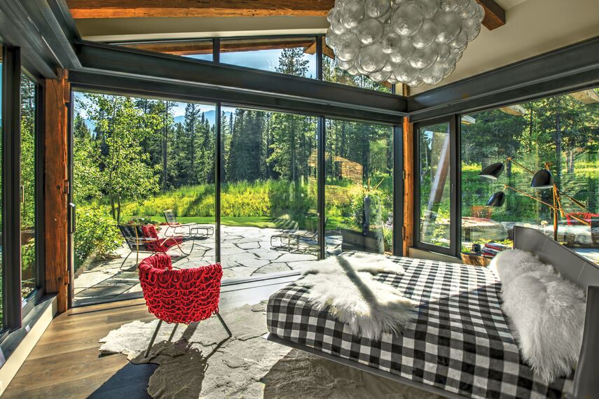 ConceptSystem 77 Finestre, ConceptSystem 77 Porte, HiFinity Sistemi scorrevoli e Purity Maniglie - Flying Star Residence situato in Bridger Canyon, Stati Uniti d'America