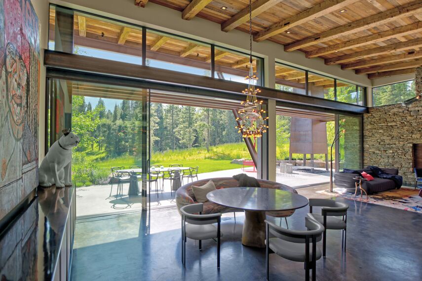 ConceptSystem 77 Finestre, ConceptSystem 77 Porte, HiFinity Sistemi scorrevoli e Purity Maniglie - Flying Star Residence situato in Bridger Canyon, Stati Uniti d'America