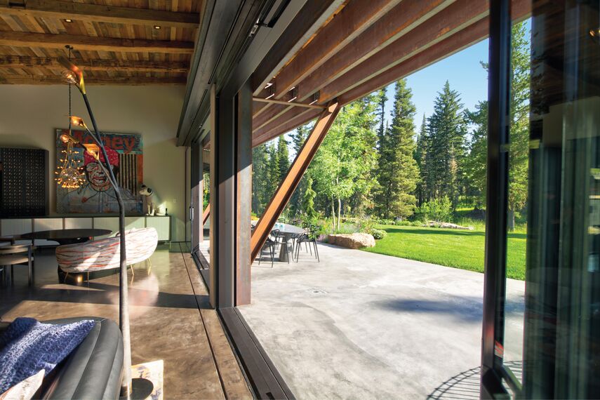 ConceptSystem 77 Finestre, ConceptSystem 77 Porte, HiFinity Sistemi scorrevoli e Purity Maniglie - Flying Star Residence situato in Bridger Canyon, Stati Uniti d'America