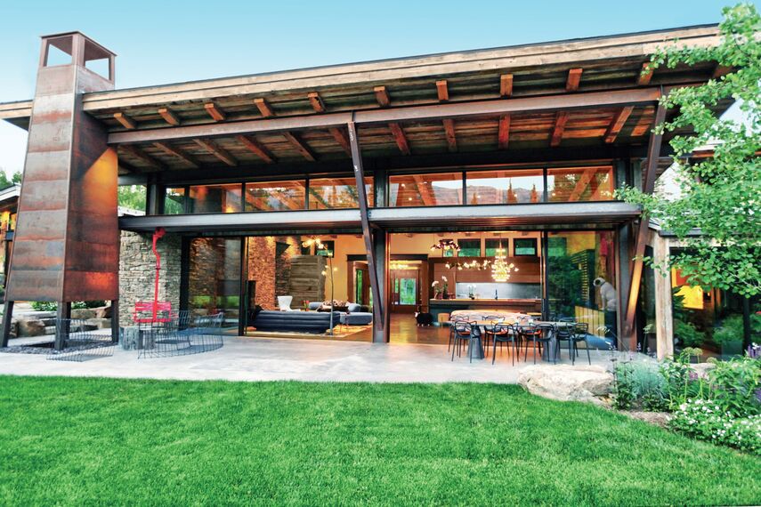 ConceptSystem 77 Finestre, ConceptSystem 77 Porte, HiFinity Sistemi scorrevoli e Purity Maniglie - Flying Star Residence situato in Bridger Canyon, Stati Uniti d'America