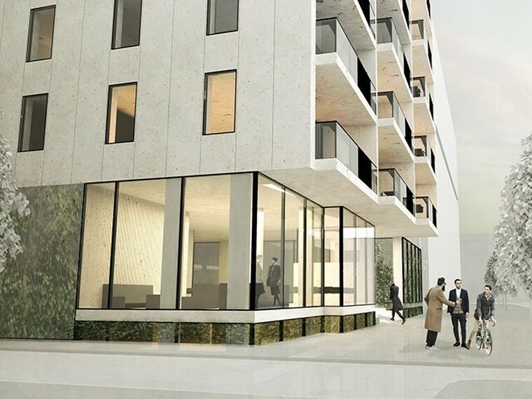 ConceptWall 50 Facciate continue, MasterLine 8 Finestre, ConceptSystem 77 Finestre e CS 77 Fire Proof Finestre - Complesso di appartamenti Willemstower situato in Rotterdam, Paesi Bassi