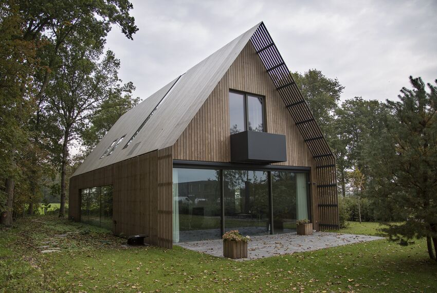 CS 86-HI (c) Sistemi annullati, ConceptWall 50 Facciate continue e HiFinity Sistemi scorrevoli - Villa Forest Villa Voorschoten situato in Voorschoten, Paesi Bassi