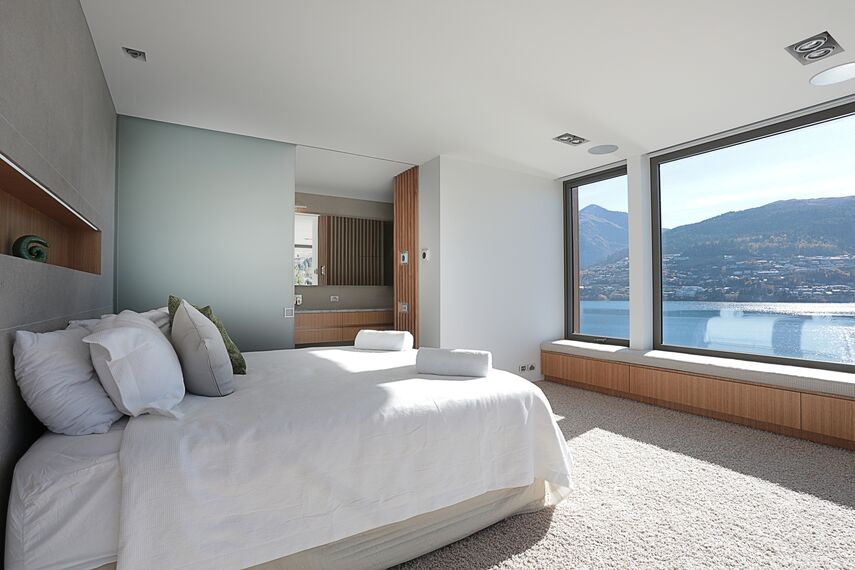 ConceptFolding 77 Sistemi scorrevoli e ConceptSystem 77 Finestre - Lake Wakatipu House situato in Otago, Nuova Zelanda