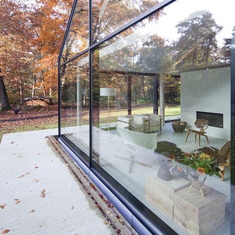 ConceptPatio 130 Sistemi scorrevoli, ConceptSystem 77 Finestre e ConceptWall 50 Facciate continue - House The Brouwhuis situato in Oisterwijk, Paesi Bassi
