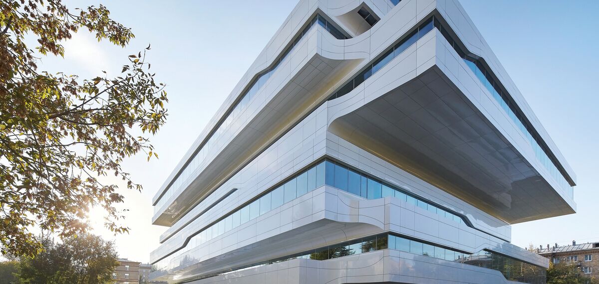 ConceptFolding 77 Sistemi scorrevoli, ConceptSystem 77 Finestre e CW 50-SC Facciate continue - Office building Dominion Tower situato in Moscow, Russia