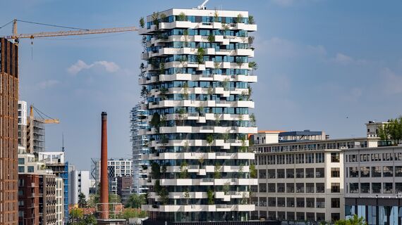 SlimLine 38 Finestre, SlimLine 38 Porte e ConceptWall 50 Facciate continue - Trudo Vertical Forest situato in Eindhoven, Paesi Bassi